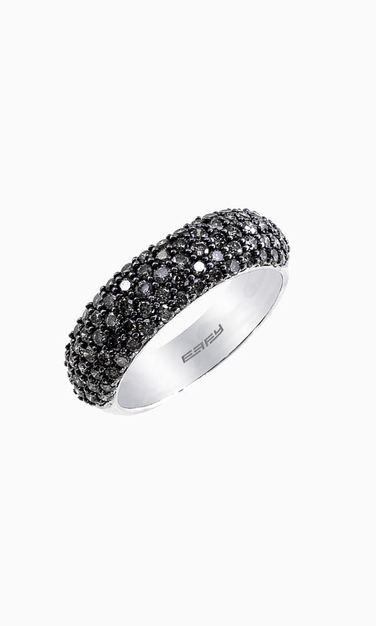 Effy 14K White Gold Black Diamond, Ring