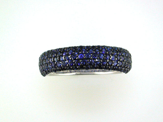 EFFY 14K WHITE GOLD NATURAL SAPPHIRE RING