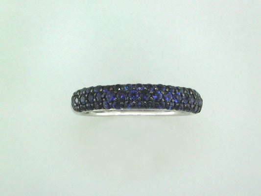 EFFY 14K WHITE GOLD NATURAL SAPPHIRE RING