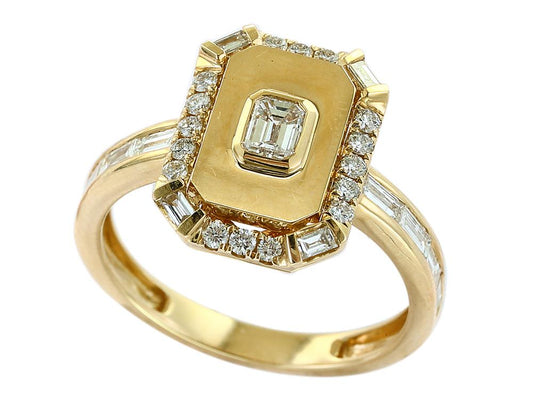 EFFY 14K YELLOW GOLD DIAMOND RING