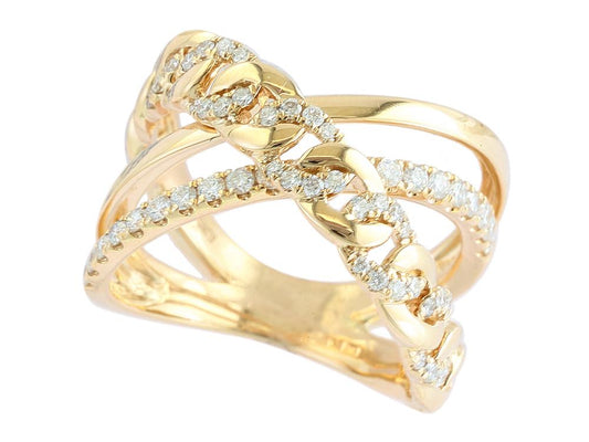 EFFY 14K YELLOW GOLD DIAMOND RING