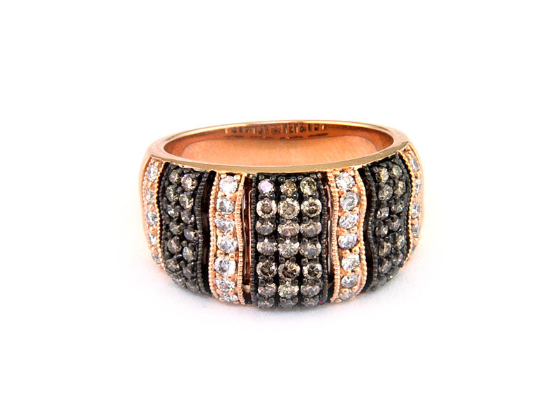 EFFY 14K ROSE GOLD DIAMOND,ESPRESSO DIAMOND, RING