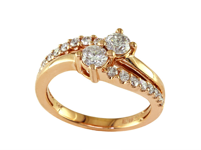 EFFY 14K YELLOW GOLD DIAMOND RING