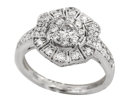 EFFY 14K WHITE GOLD DIAMOND RING