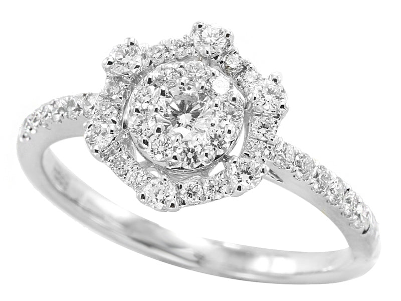 EFFY 14K WHITE GOLD DIAMOND RING