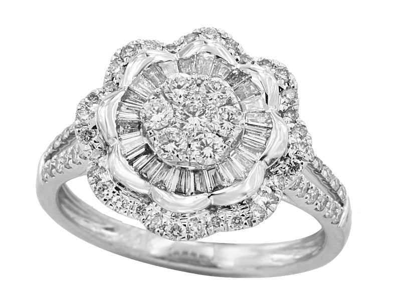 EFFY 14K WHITE GOLD DIAMOND RING