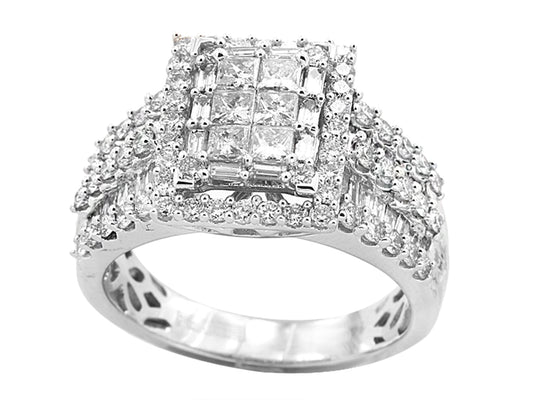 EFFY 14K WHITE GOLD DIAMOND RING