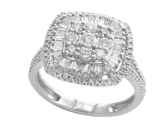 EFFY 14K WHITE GOLD DIAMOND RING