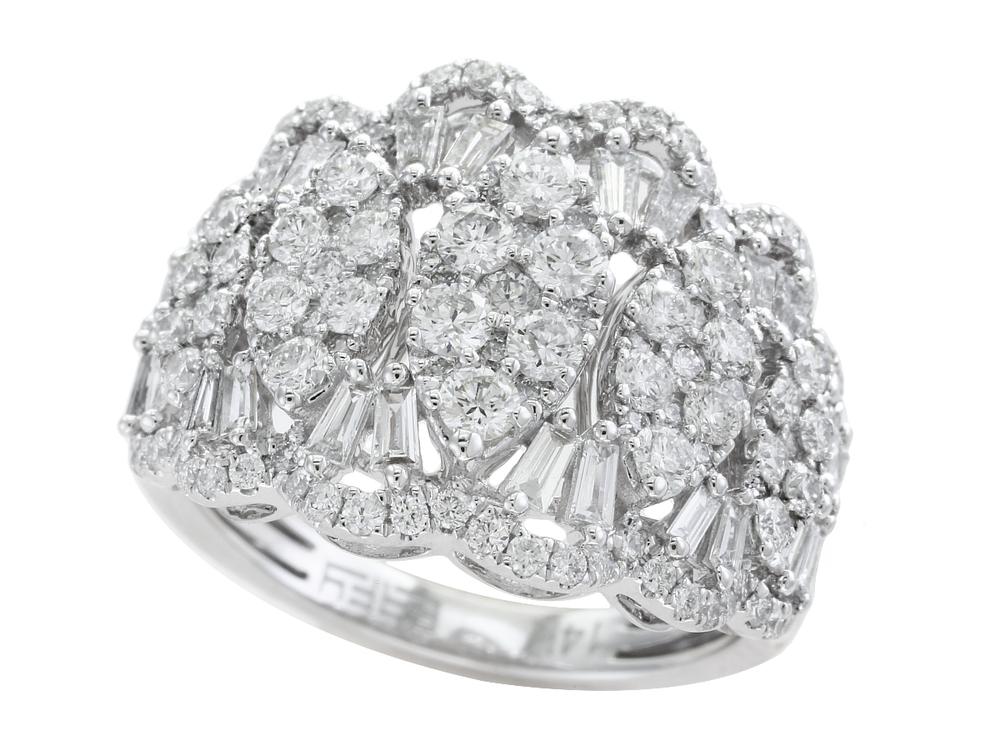 EFFY 14K WHITE GOLD DIAMOND RING