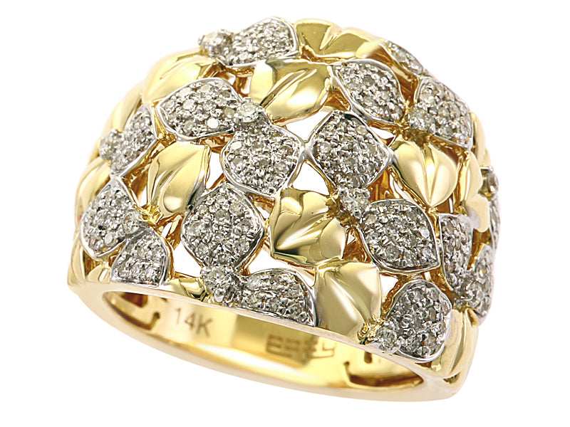 EFFY 14K YELLOW GOLD DIAMOND RING