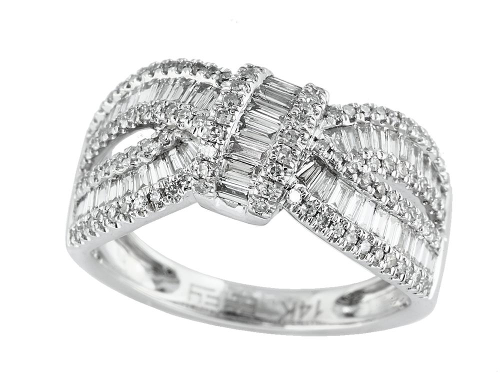 EFFY 14K WHITE GOLD DIAMOND RING