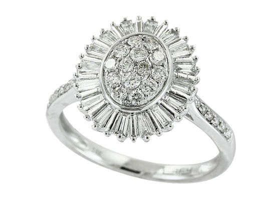 EFFY 14K WHITE GOLD DIAMOND RING