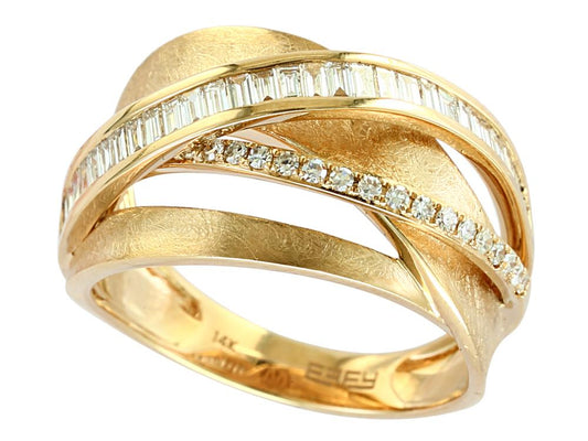 EFFY 14K YELLOW GOLD DIAMOND RING