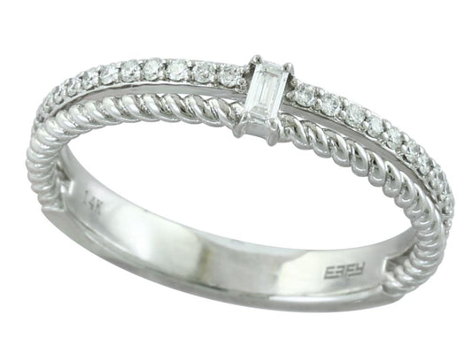 EFFY 14K WHITE GOLD DIAMOND RING