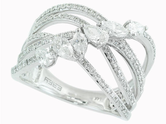 EFFY 14K WHITE GOLD DIAMOND RING