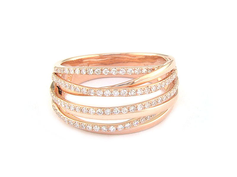 EFFY 14K ROSE GOLD DIAMOND RING