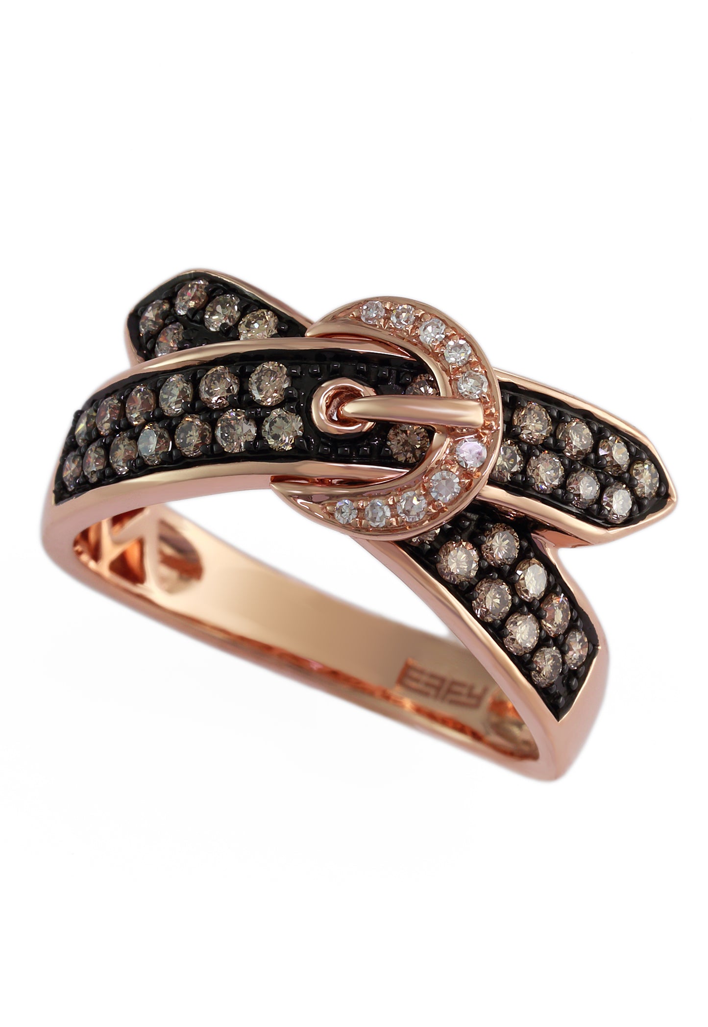 Effy 14K Rose Gold Diamond,Espresso Diamond, Ring