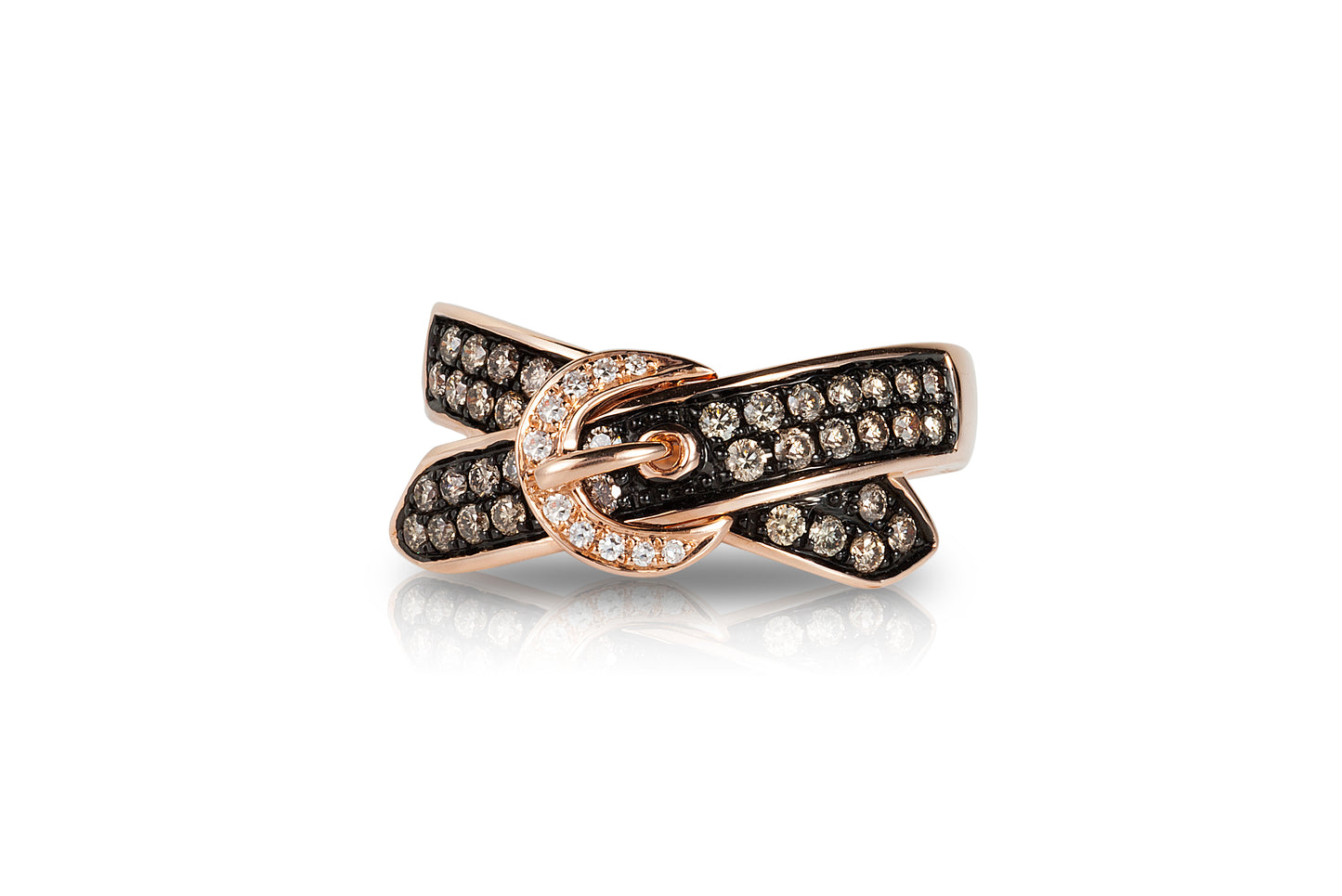 Effy 14K Rose Gold Diamond,Espresso Diamond, Ring