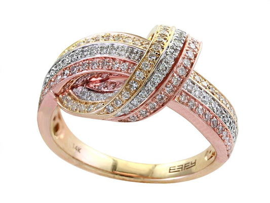 EFFY 14K YEL/ROSE GD DIAMOND RING