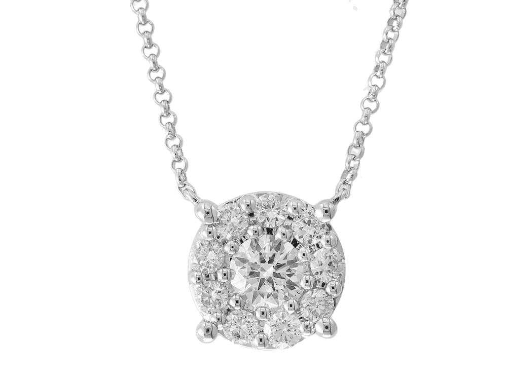 EFFY 14K WHITE GOLD DIAMOND NECKLACE