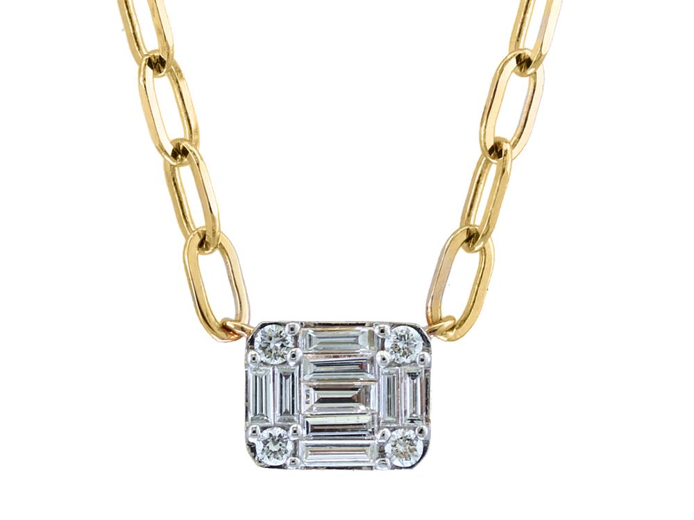 EFFY 14K YELLOW GOLD DIAMOND NECKLACE