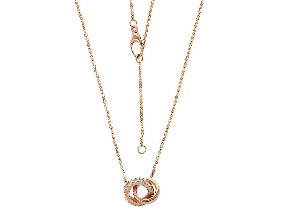 EFFY 14K ROSE GOLD DIAMOND NECKLACE