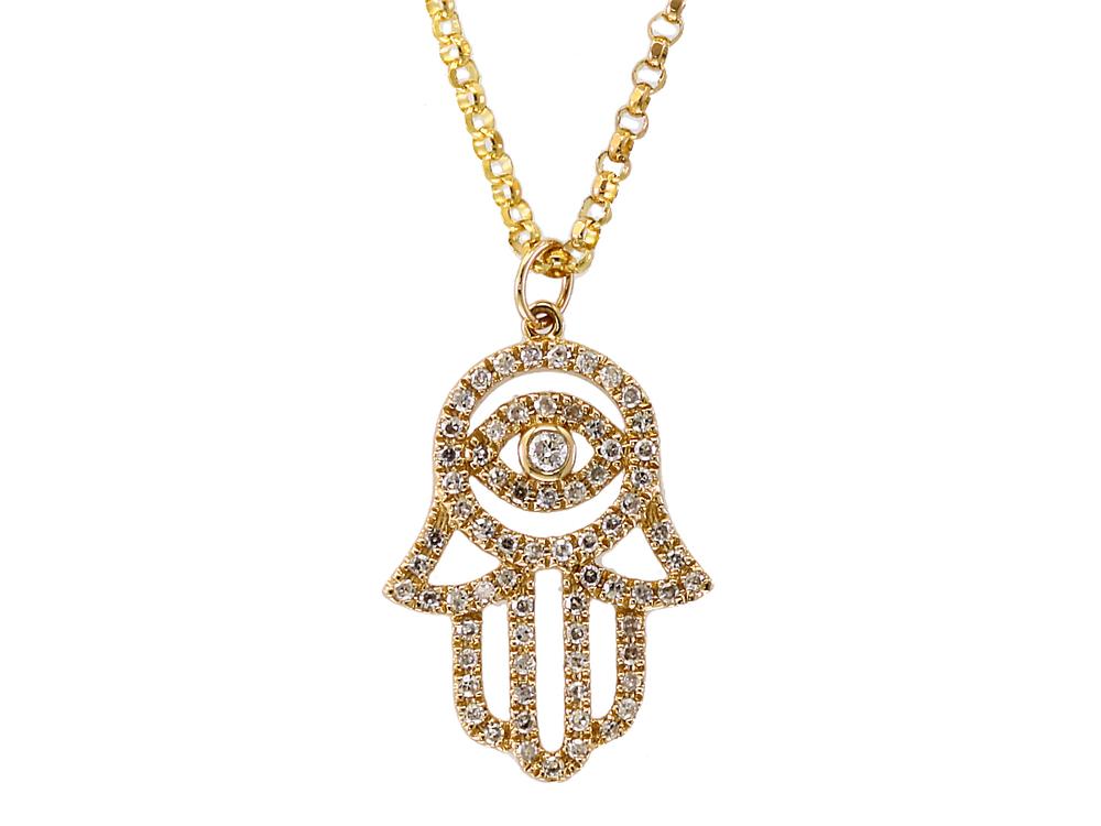 EFFY 14K YELLOW GOLD DIAMOND NECKLACE