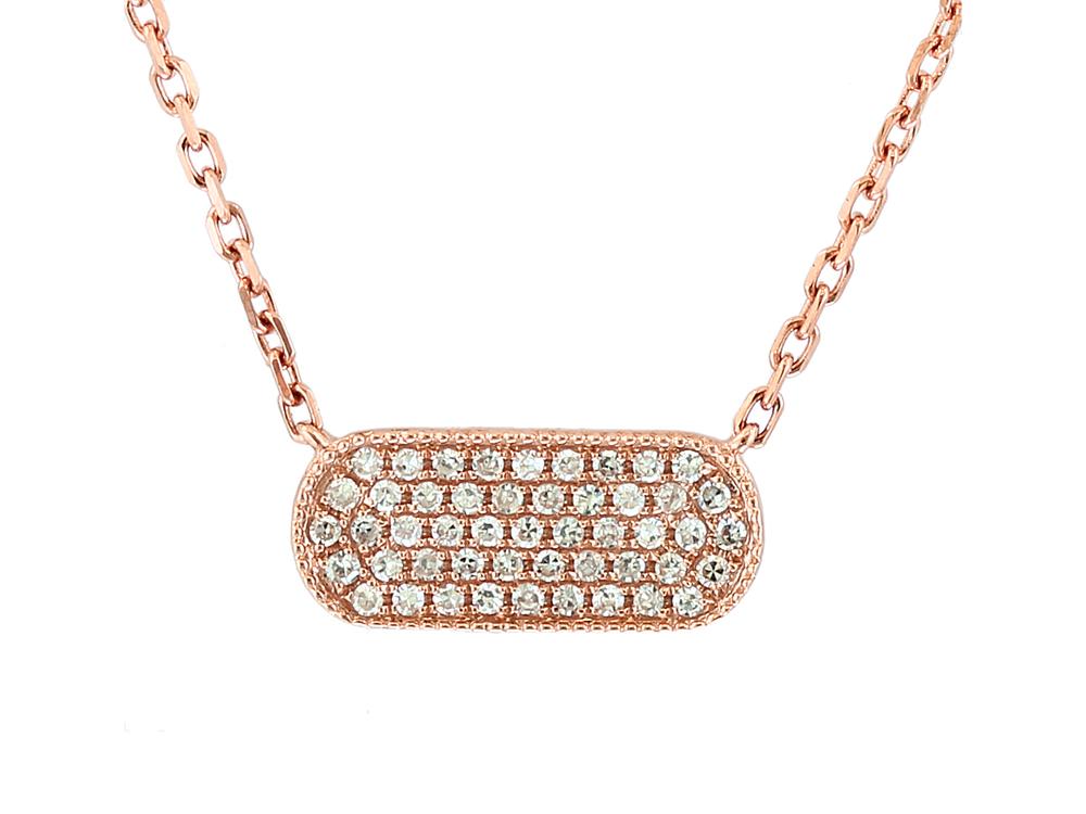 EFFY 14K ROSE GOLD DIAMOND NECKLACE