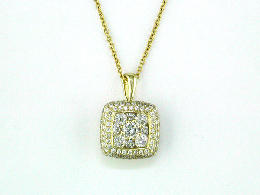 EFFY 14K YELLOW GOLD DIAMOND PENDANT