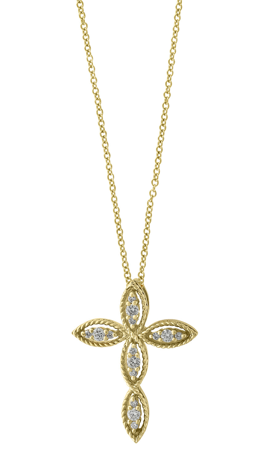 Effy 14K Yellow Gold Diamond Pendant