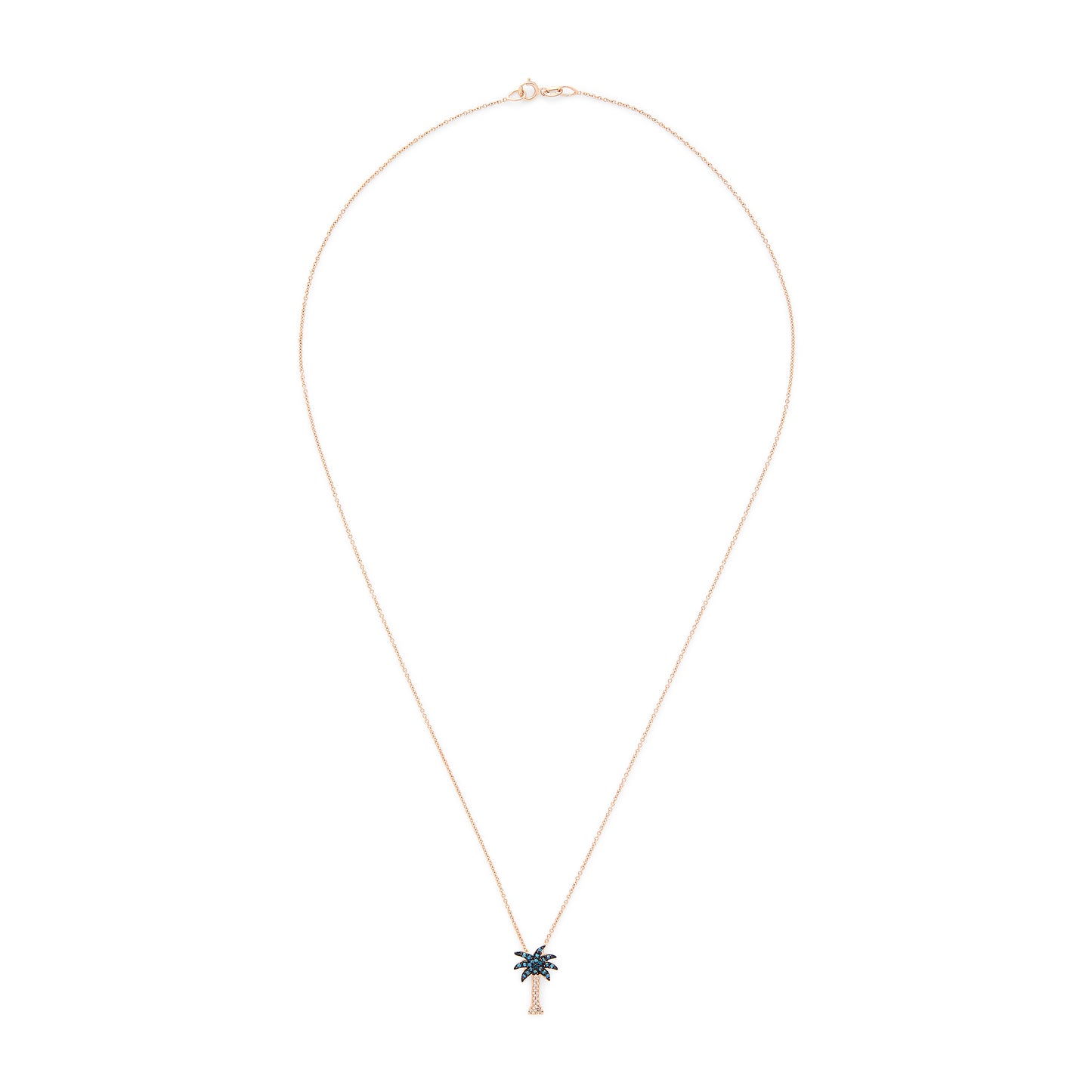 Effy 14K Rose Gold Diamond, Blue Diamond, Pendant