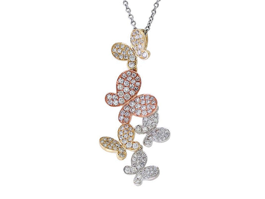 EFFY 14K-W/Y/R DIAMOND PENDANT