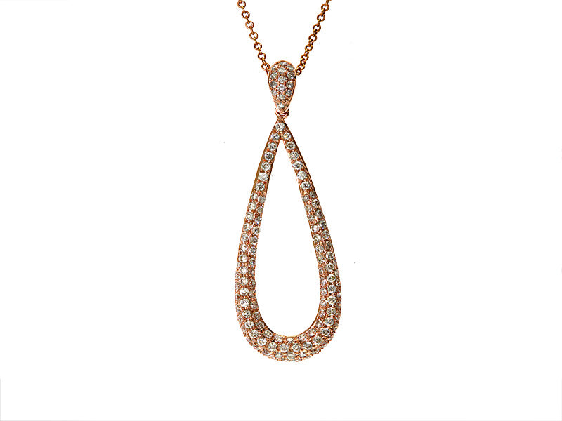 EFFY 14K ROSE GOLD DIAMOND PENDANT