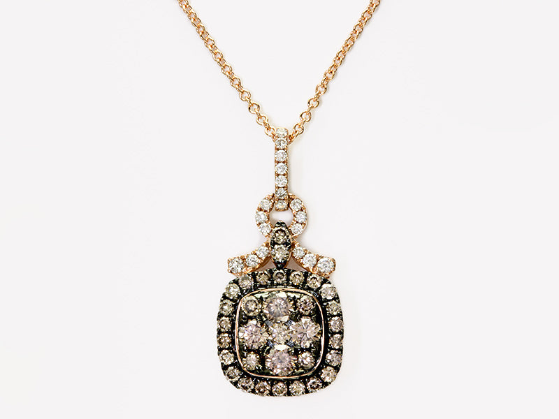 EFFY 14K ROSE GOLD DIAMOND,ESPRESSO DIAMOND, PENDANT